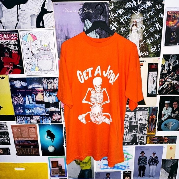 Vintage 90s “ Get A Job!” T-Shirt - Picture 2 of 7
